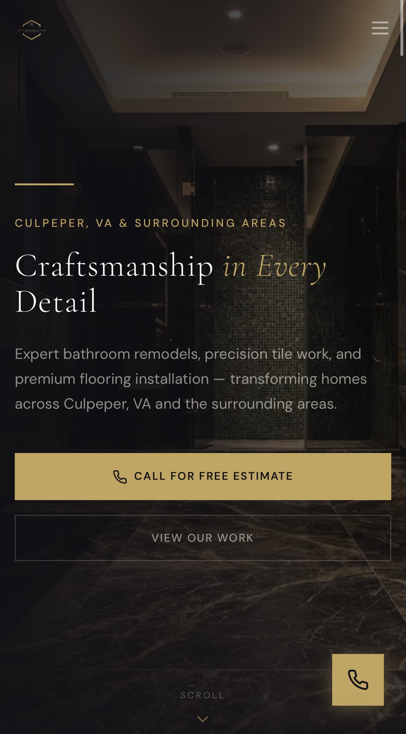 RS Flooring website preview